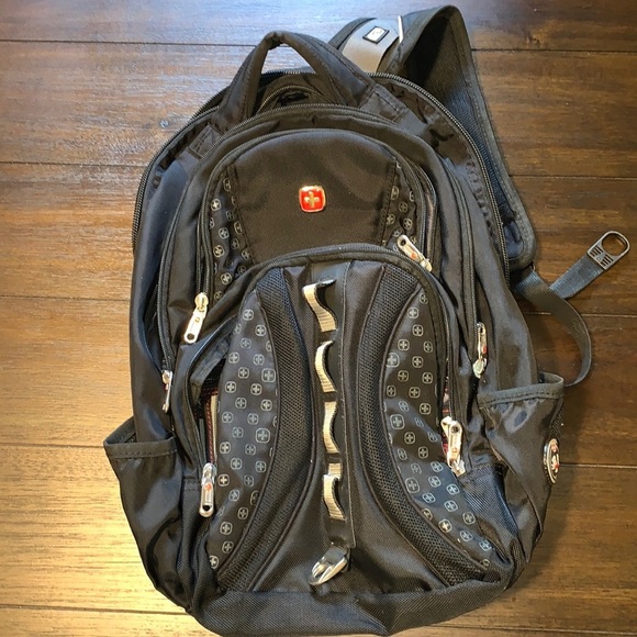 Swiss Gear SA9768 Black Laptop Backpack - Fits Most 15 Inch Laptops and Tablets